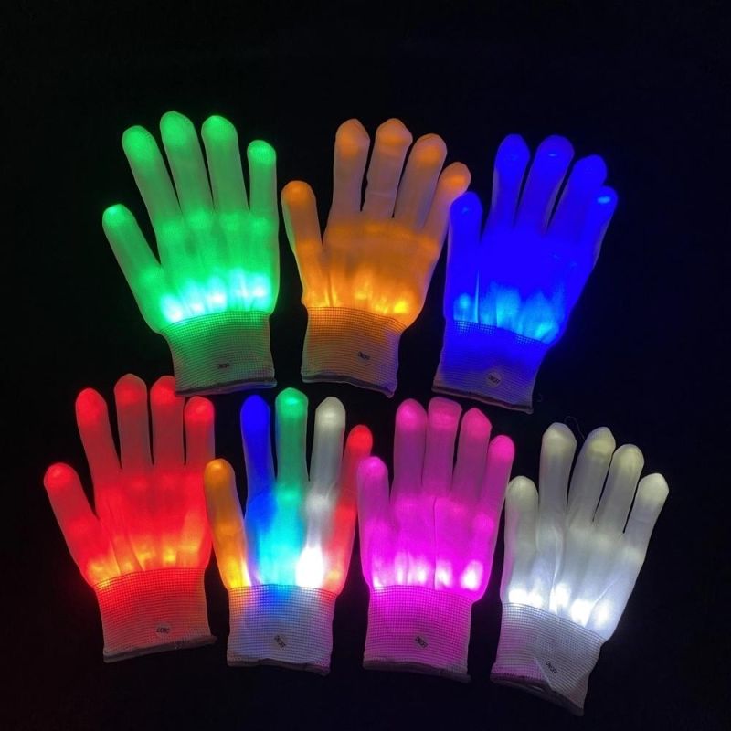 Party Festival Rave Halloween Skeleton Glove with LED Light