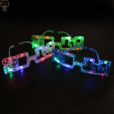 Light Number 2019 LED Flashing Glasses Frame Luminous Glow Party