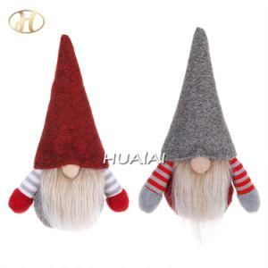 Factory Handmade Red Hat Fabric Christmas Decoration Gnomes for Home Decor Wholesale