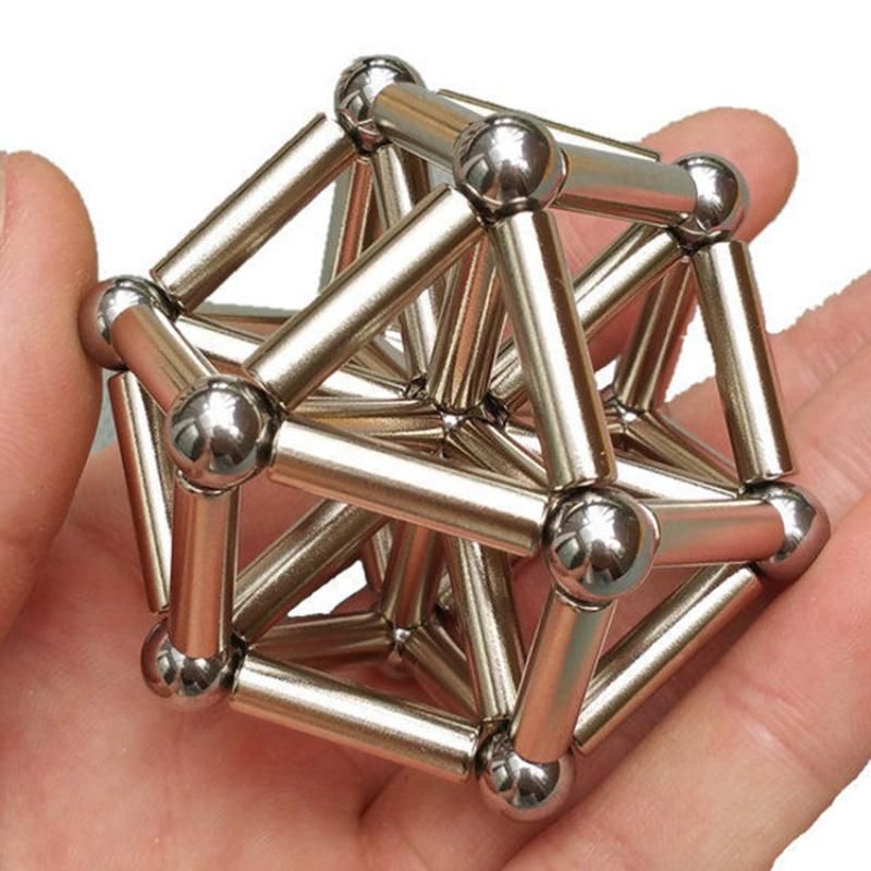 D4X20mm 36 PCS Magnet Bars and 8mm 27 PCS Balls Magnetic Toy