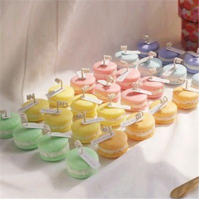 Macaroon Shape Birthday Soy Wax Incense Candle for Home Decor