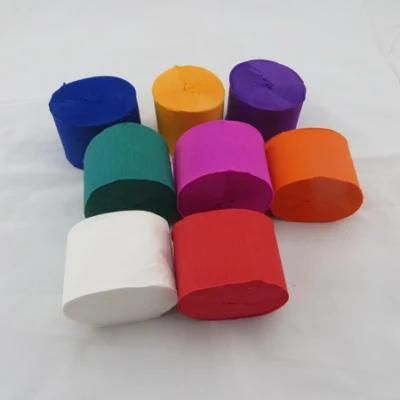 Wholesale Colorful Hanging Crepe Paper Streamers for Party Deoctaion