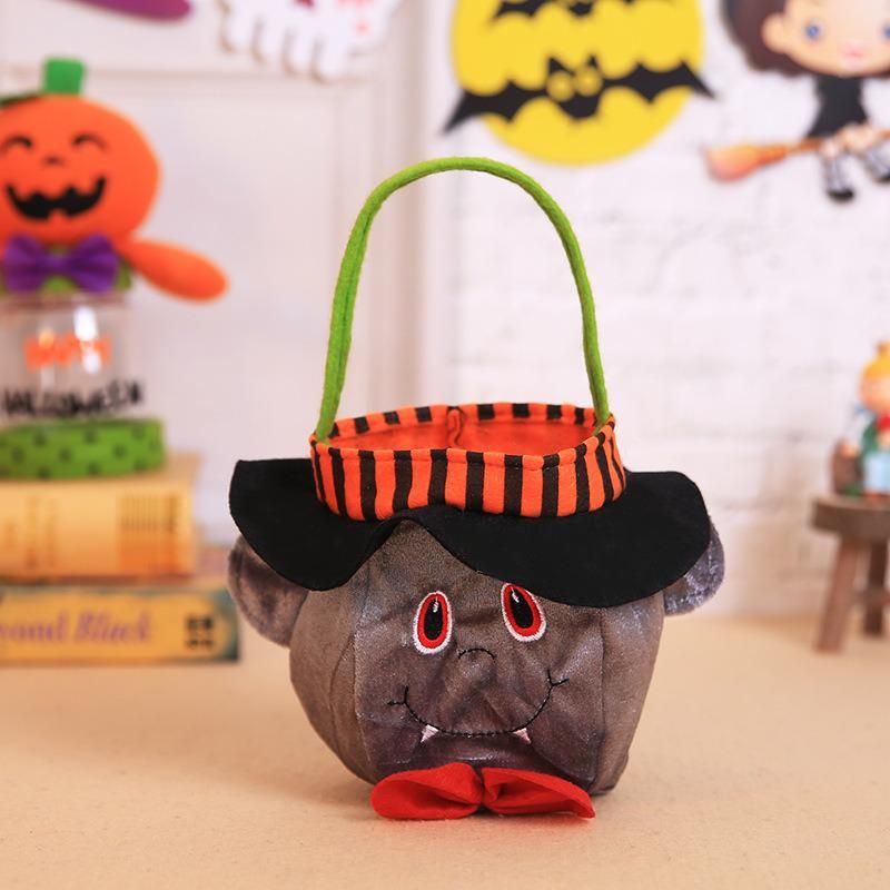 Halloween Decorations Witch Pumpkin Tote Bag Children′s Holiday Candy Bag Party Party Dress up Prop Bag