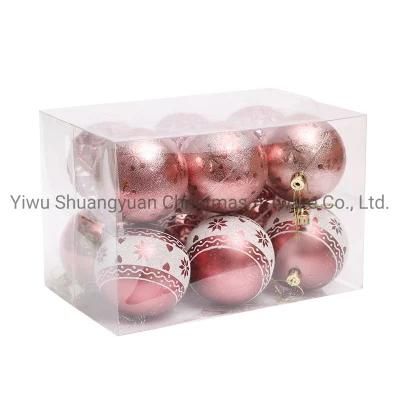 New Design High Sales Christmas Shiny Painted Ball for Holiday Wedding Party Decoration Supplies Hook Ornament Craft Gifts