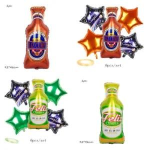 Champagne Bottle Aluminum Foil Balloon Birthday Party Decoration Balloons