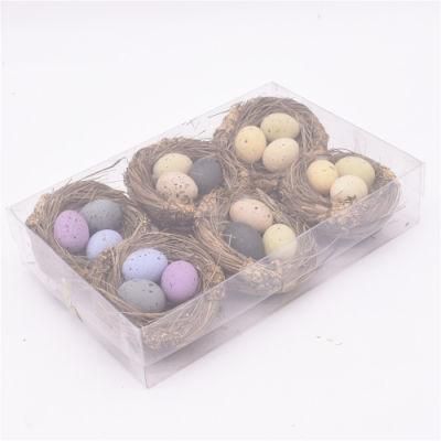 BSCI Factory Suppliers Wholesale Customized Home Decor Colorful Decorations Speckled Artificial Ornaments Foam Egg Easter