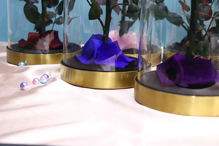 100% All Natural Handmade Natural Preserved Rose Flowers in Glass Dome