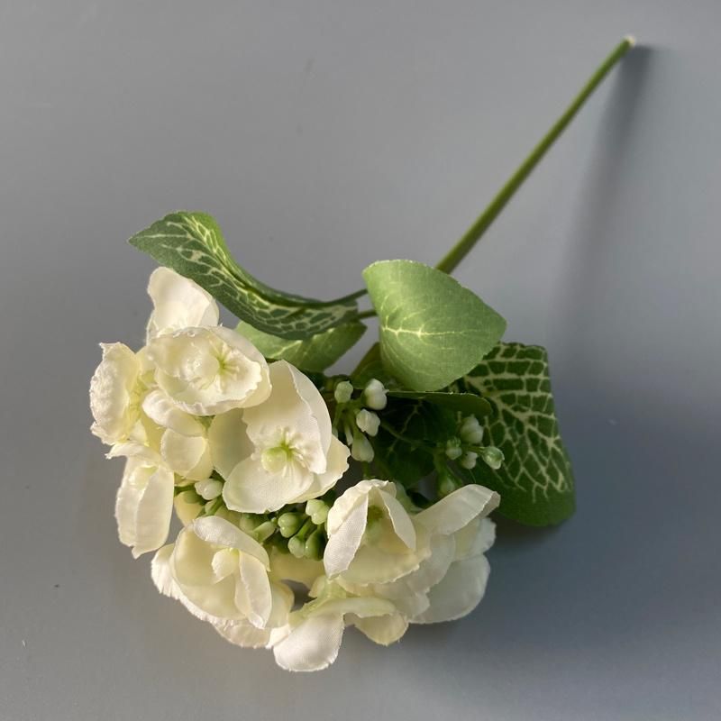 High Quality Single Stem Hydrangea Flower Silk Hydrangea Flower for Home Decor