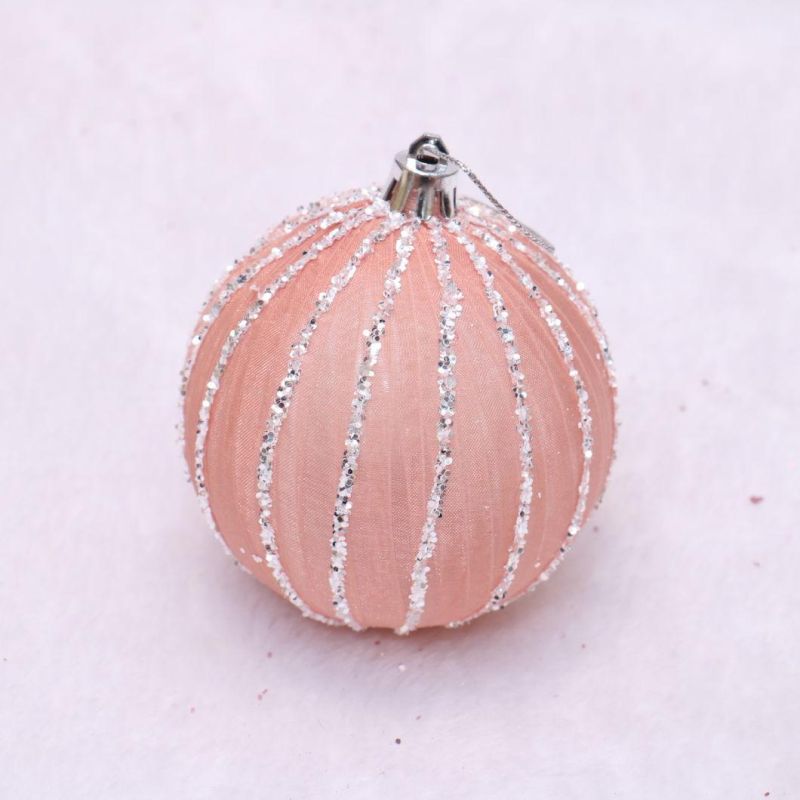 High Quality Pink Foam Ball Christmas Decoration Hanging Ornaments Christmas Gifts