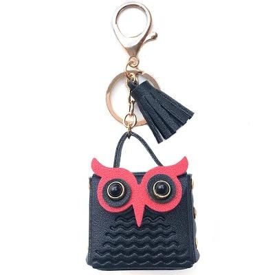 Fashion PU Leather Bag Decoration Key Chain for Gifts